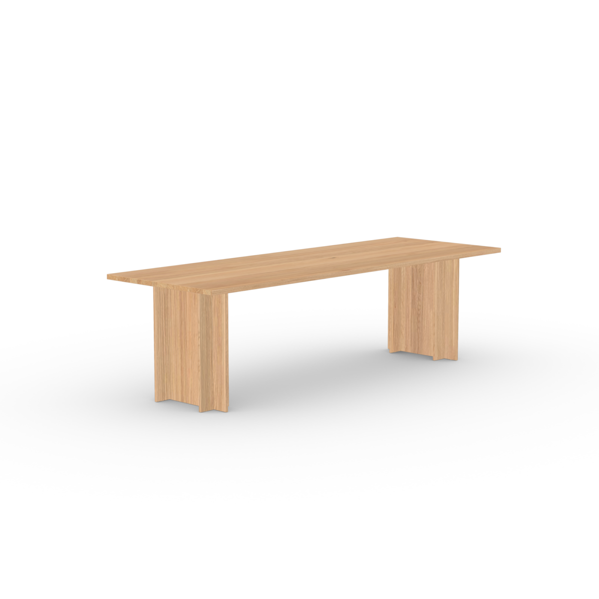Studio HENK Column eettafel rechthoekig eiken naturel lak - Afbeelding 12