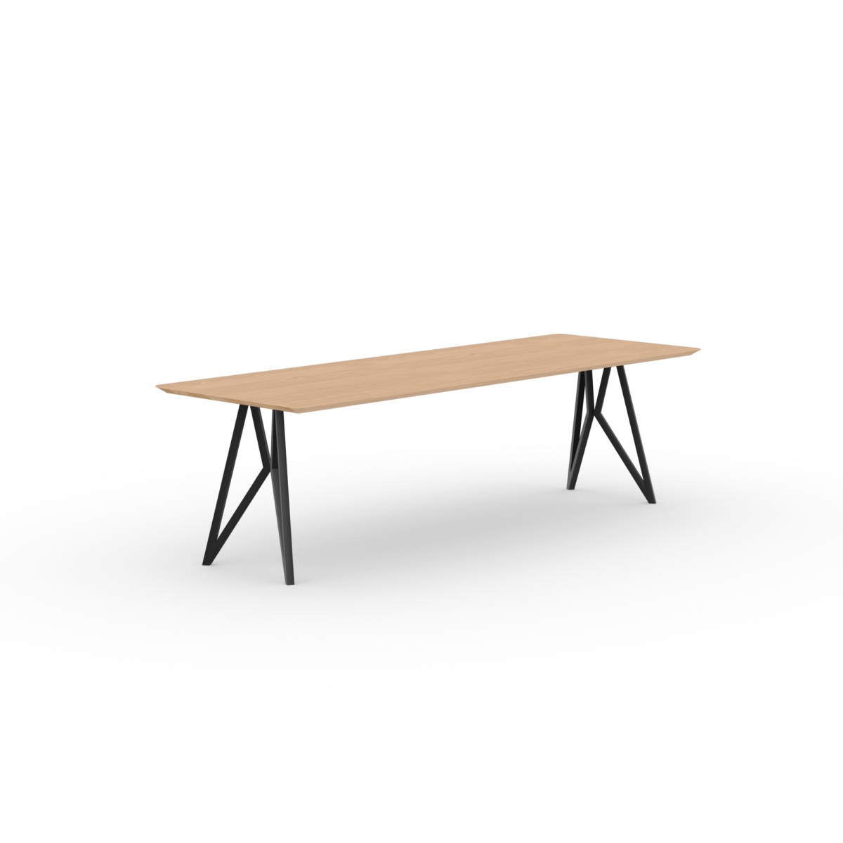 Studio HENK Butterfly eettafel rechthoekig eiken hardwax natural - Afbeelding 11