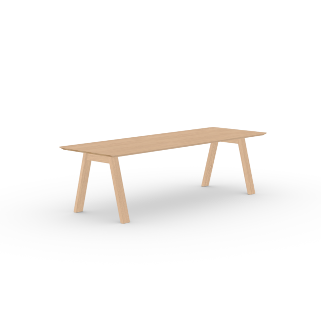 Studio HENK Legno eettafel rechthoekig eiken hardwax olie natural light