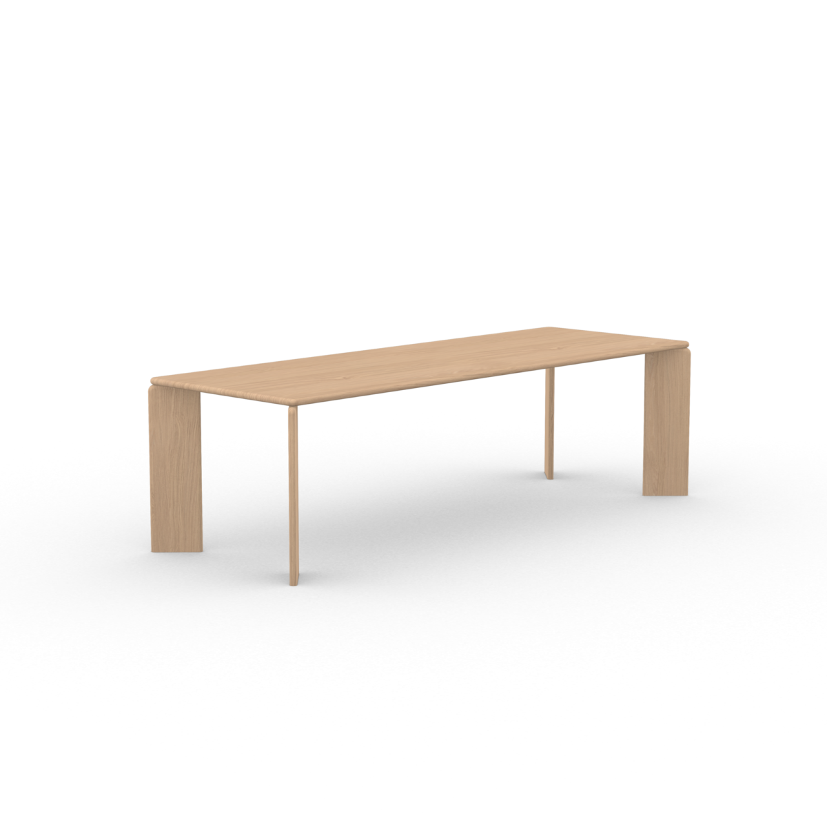 Studio HENK Soft eettafel rechthoekig eiken hardwax olie natural light - Afbeelding 13