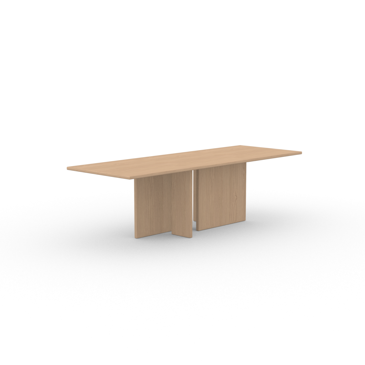 Studio HENK Federico eettafel rechthoekig eiken hardwax olie natural light - Afbeelding 9