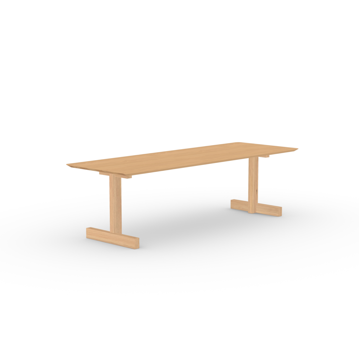 Studio HENK Base eettafel rechthoekig eiken hardwax olie natural - Afbeelding 10