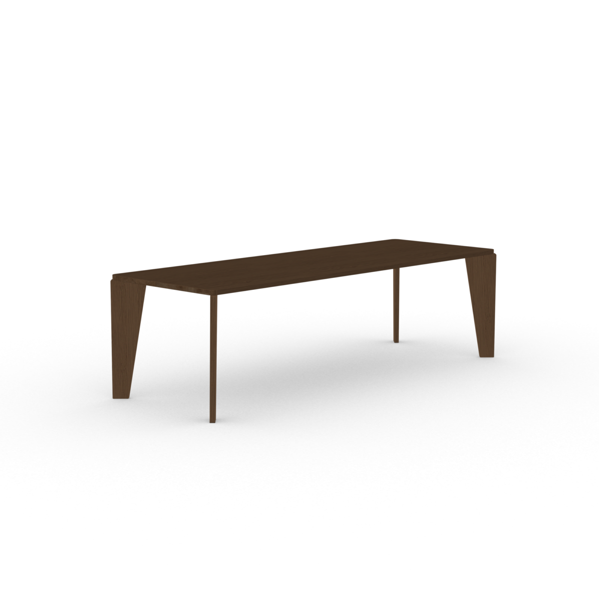 Studio HENK Taper eettafel rechthoekig eiken donker bruin gebeitst - Afbeelding 11