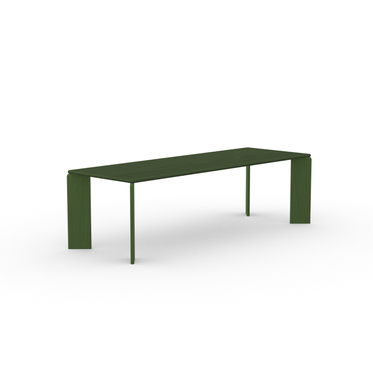 Studio HENK Soft eettafel rechthoekig eiken groene lak - Afbeelding 13