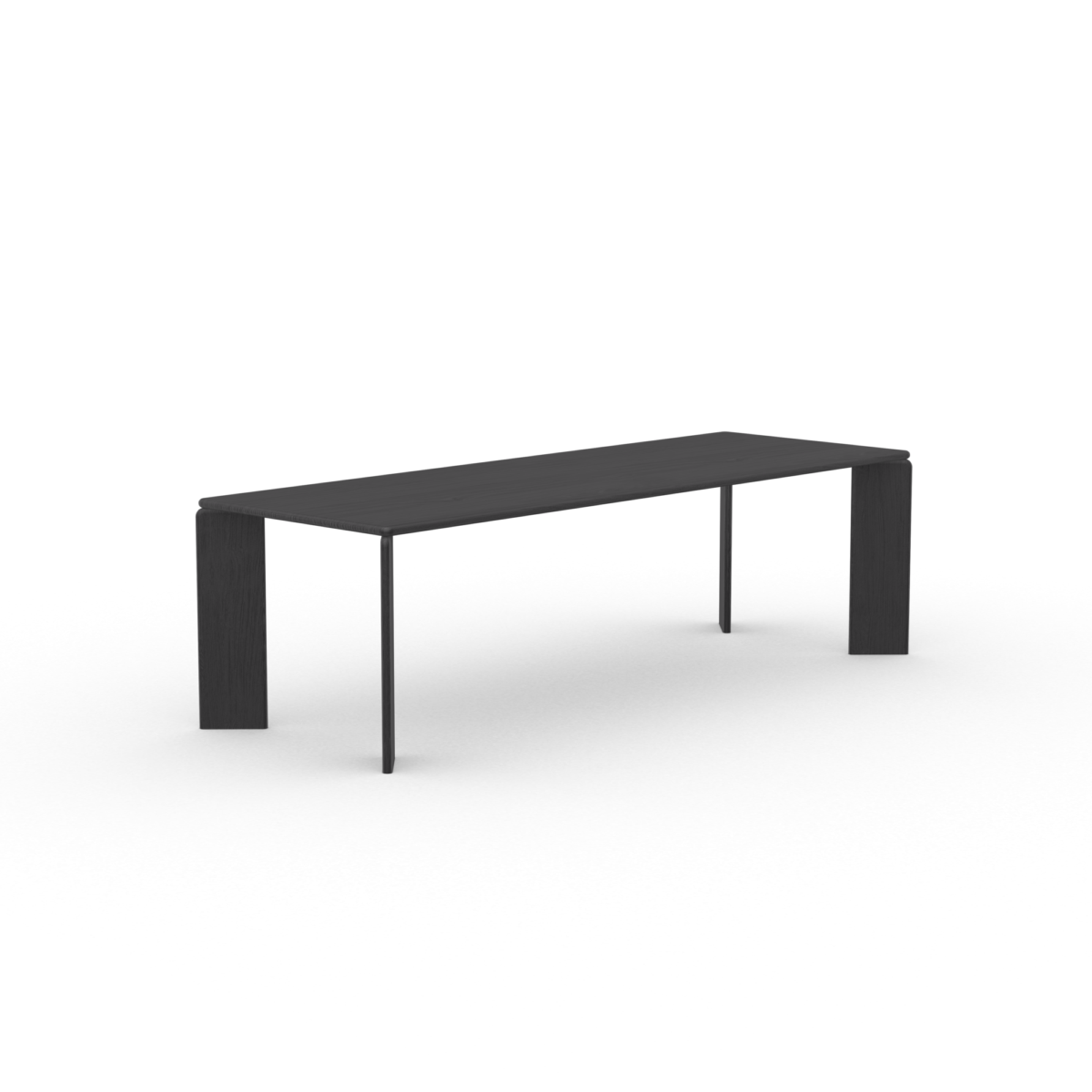 Studio HENK Soft eettafel rechthoekig eiken zwarte beits - Afbeelding 13