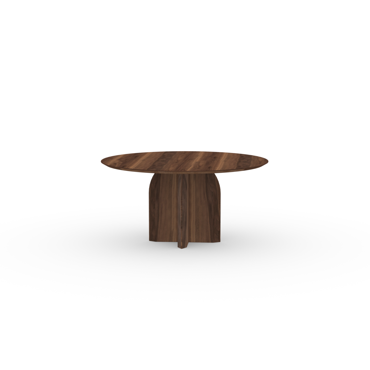 Studio HENK Slot eettafel rond walnoot naturel lak - Afbeelding 11
