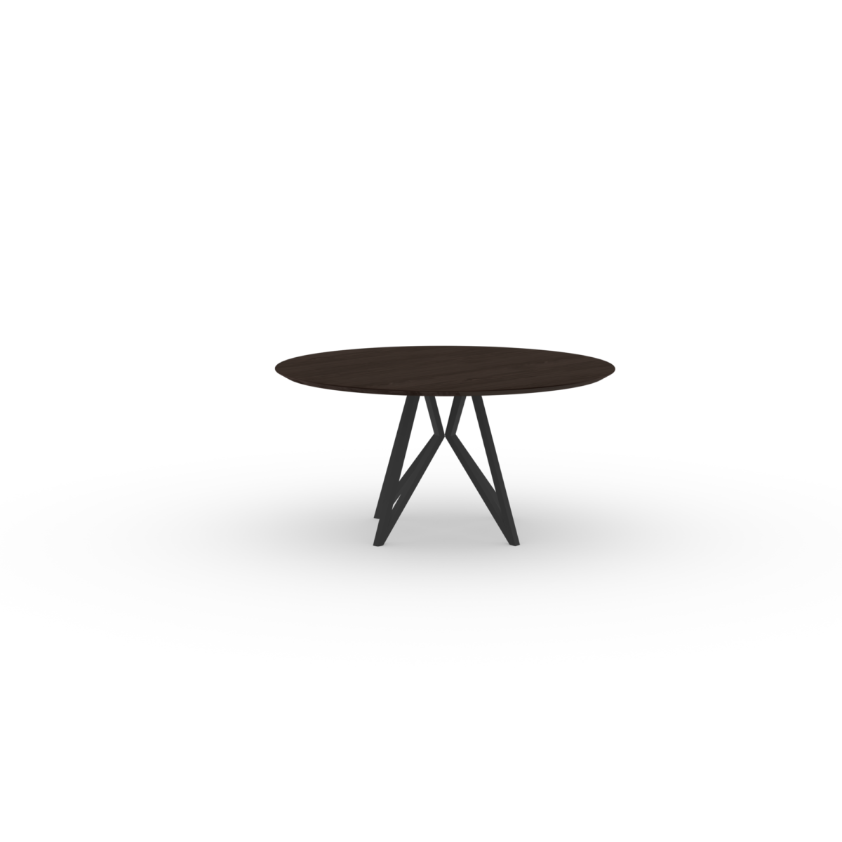 Studio HENK Butterfly eettafel rond eiken gerookte beits - Afbeelding 11