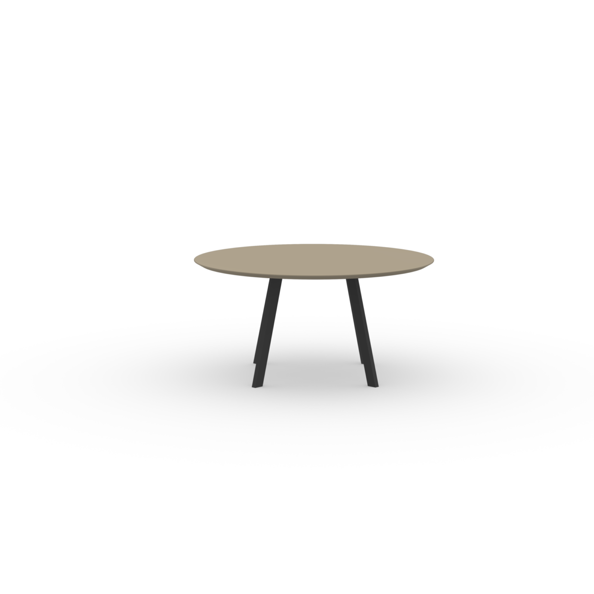 Studio HENK New Co eettafel rond hpl fenix beige luxor - Afbeelding 2