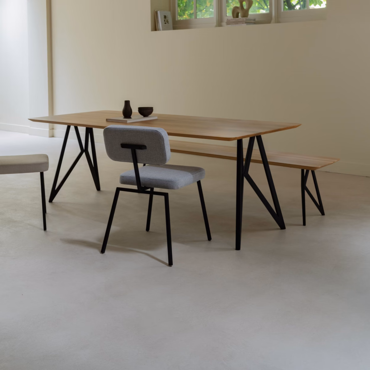 Studio HENK Butterfly eettafel rond eiken hardwax olie natural light - Afbeelding 10