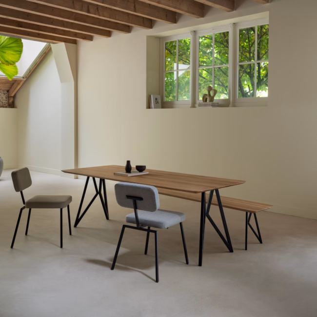 Studio HENK Butterfly eettafel rechthoekig eiken naturel lak