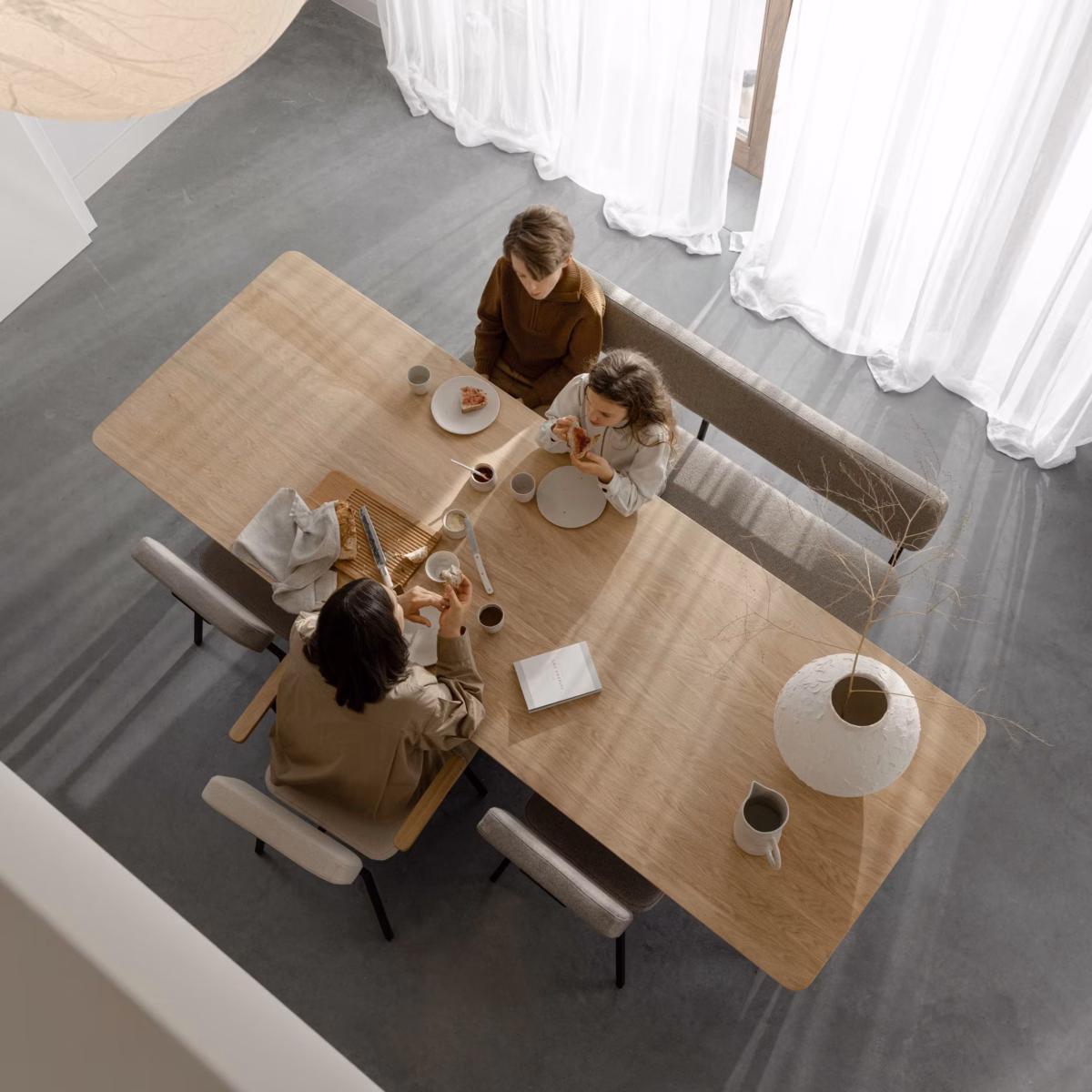 Studio HENK Butterfly eettafel ovaal hpl fenix bianco kos - Afbeelding 4