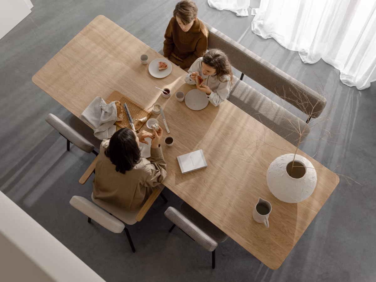 Studio HENK Butterfly eettafel rechthoekig eiken naturel lak - Afbeelding 7