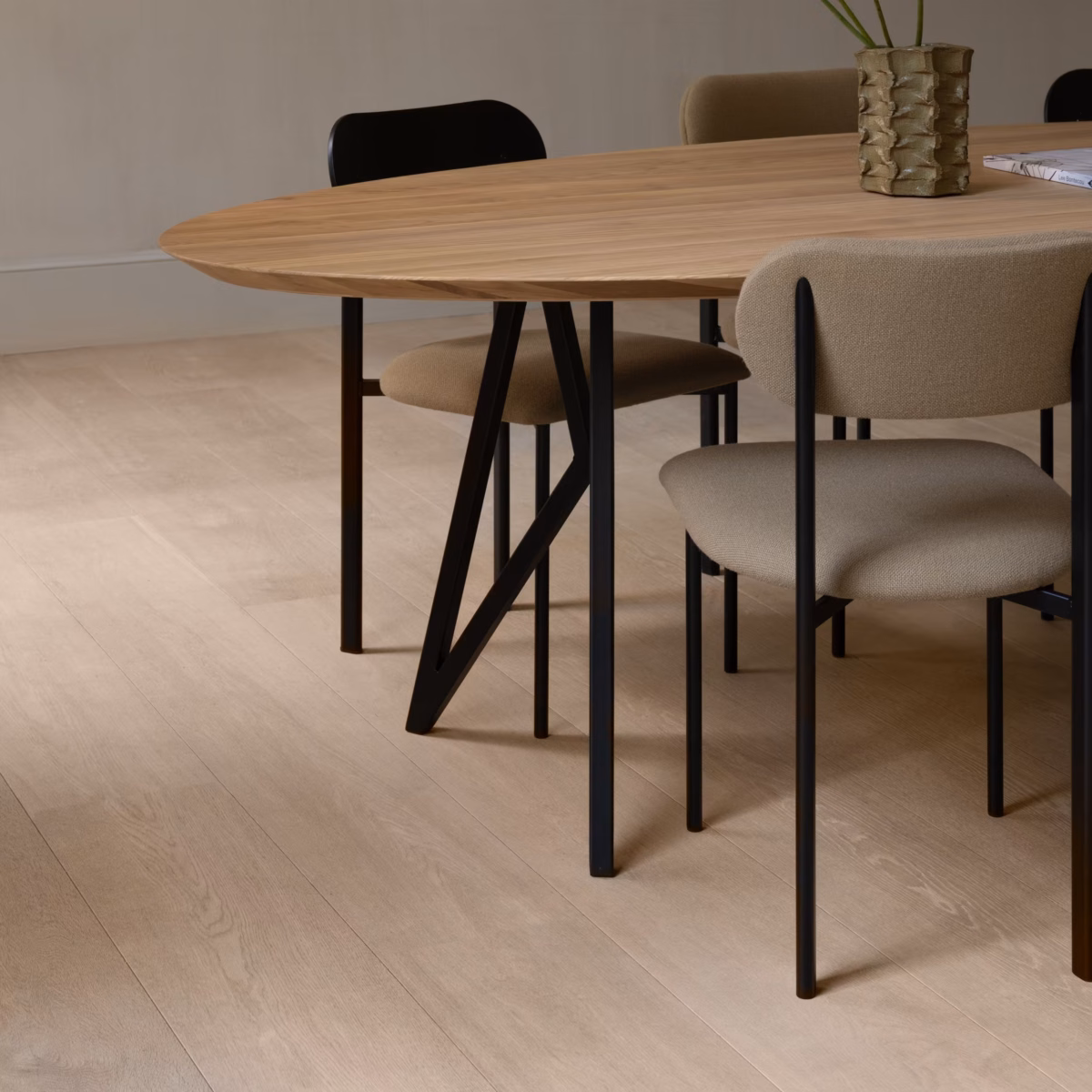 Studio HENK Butterfly eettafel blob hpl fenix beige luxor - Afbeelding 3
