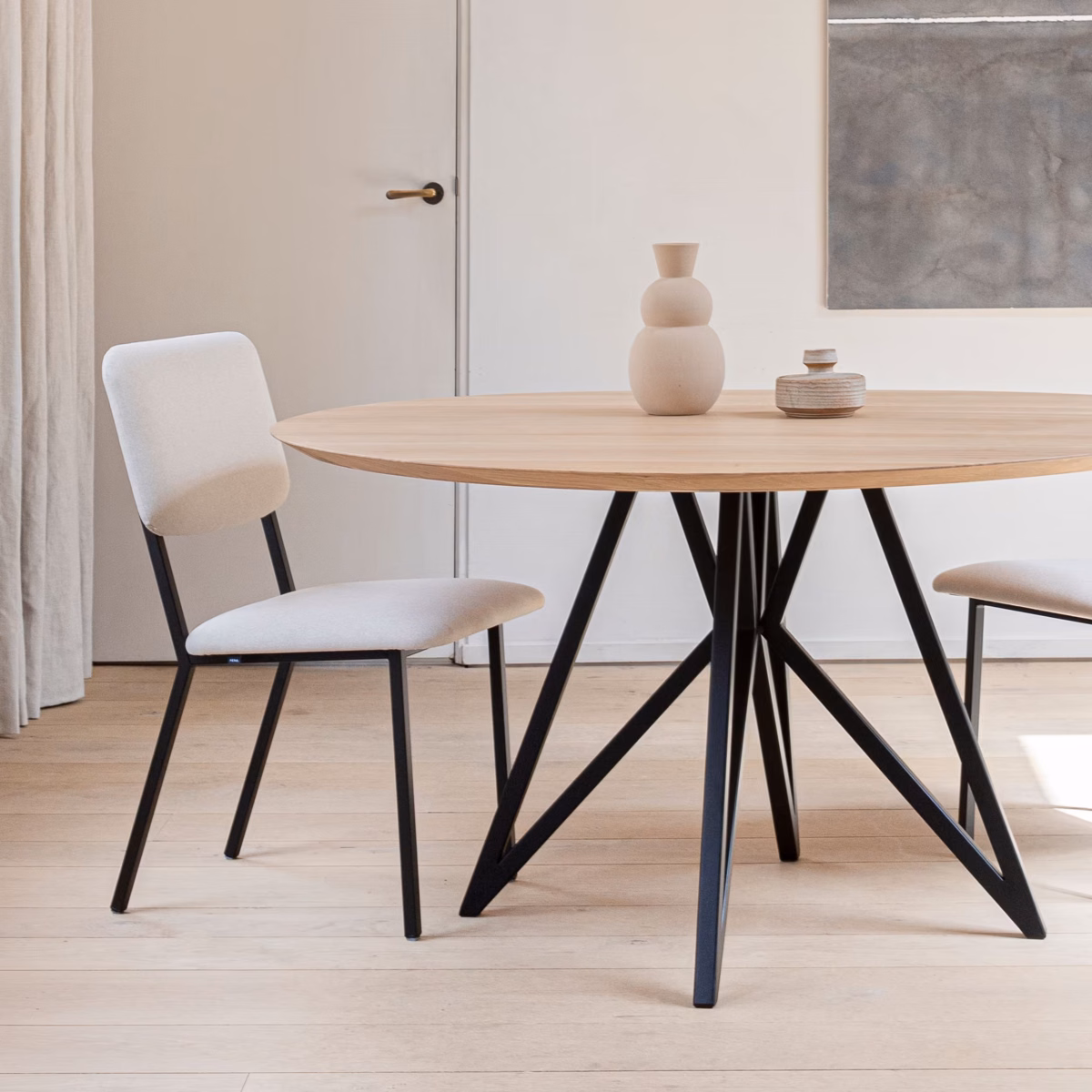 Studio HENK Butterfly eettafel blob hpl fenix beige luxor - Afbeelding 9