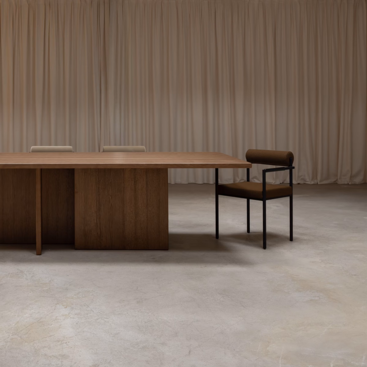 Studio HENK Federico eettafel rechthoekig eiken hardwax olie natural light - Afbeelding 4