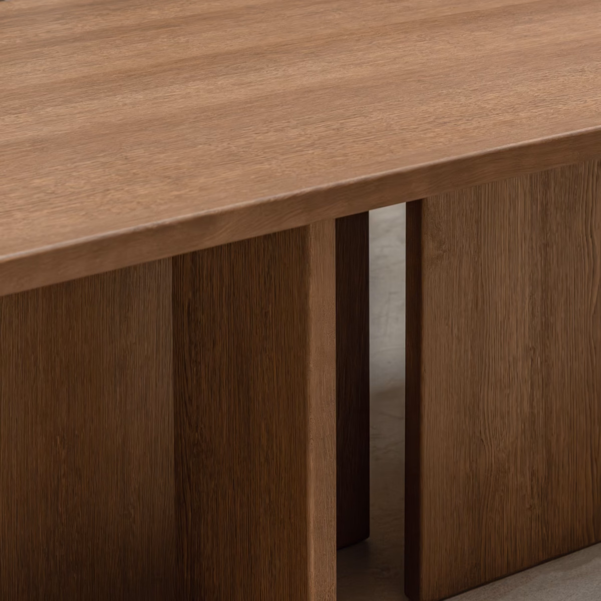 Studio HENK Federico eettafel rechthoekig eiken hardwax olie natural light - Afbeelding 6