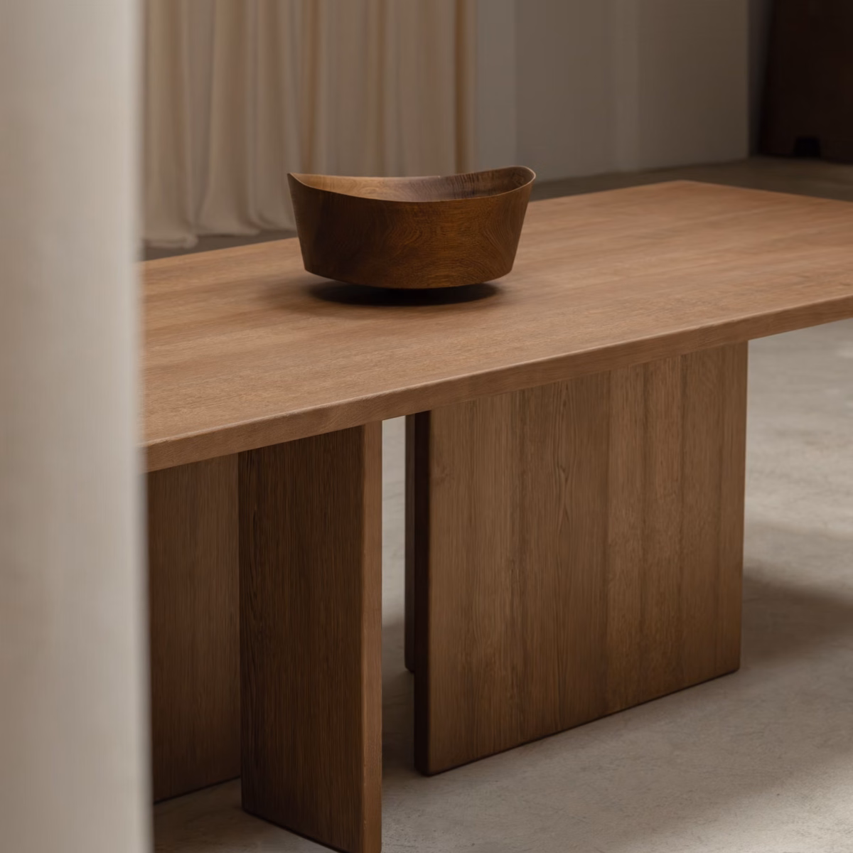 Studio HENK Federico eettafel rechthoekig eiken hardwax olie natural light - Afbeelding 3