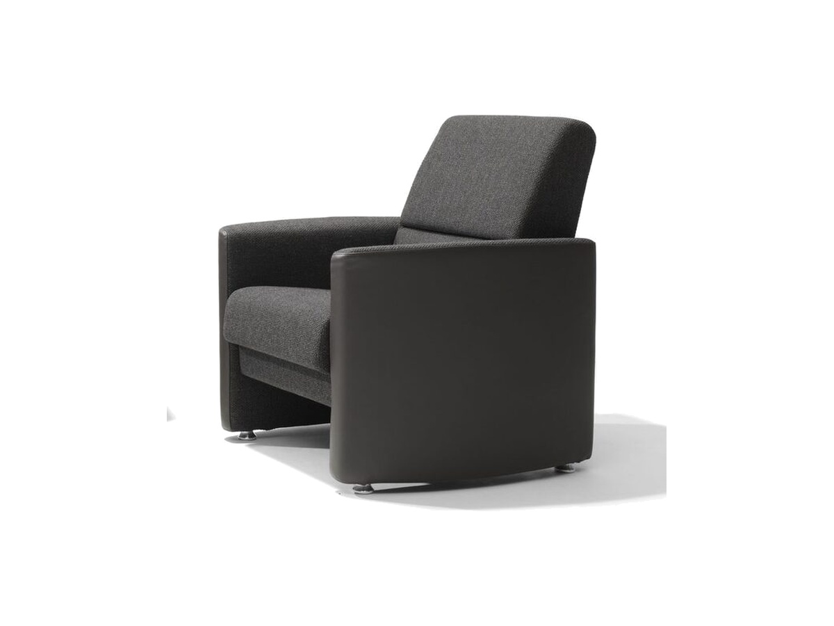 Havee Lookline Bologna fauteuil in stof en leder, vrijstaand