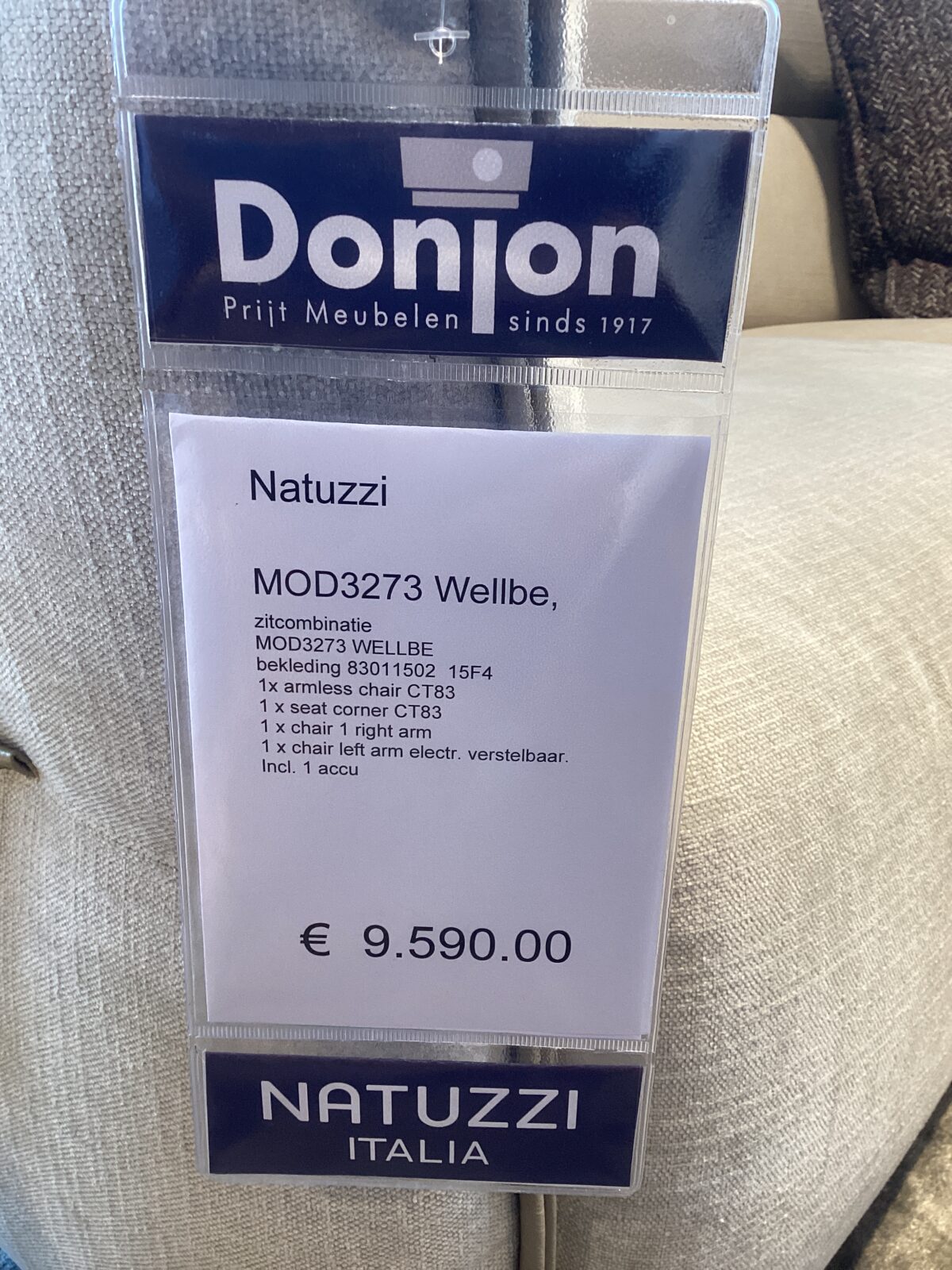 Natuzzi Italia Wellbe MOD3273– showroommodel - Afbeelding 6