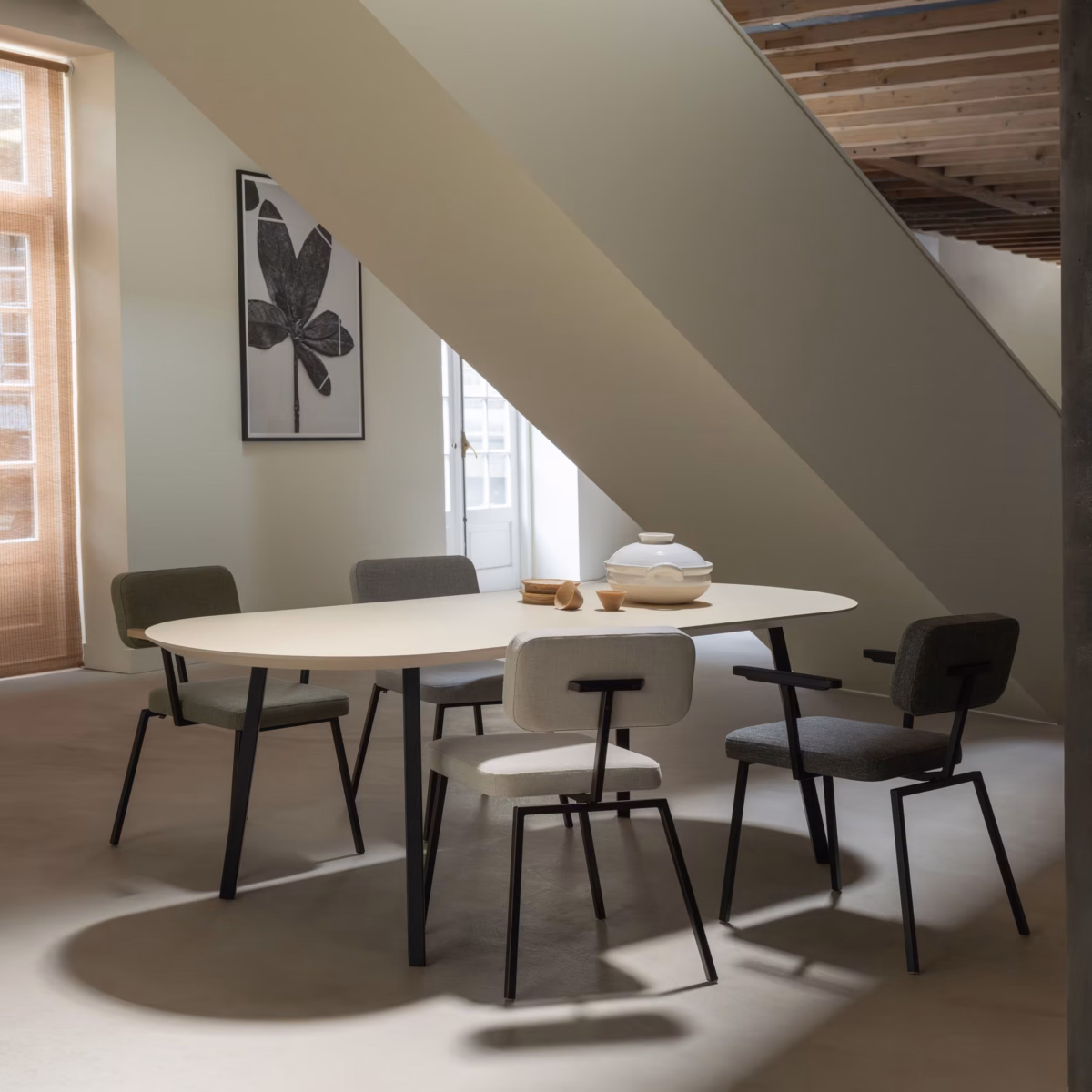 Studio HENK New Classic eettafel blob hpl fenix beige arizona - Afbeelding 5
