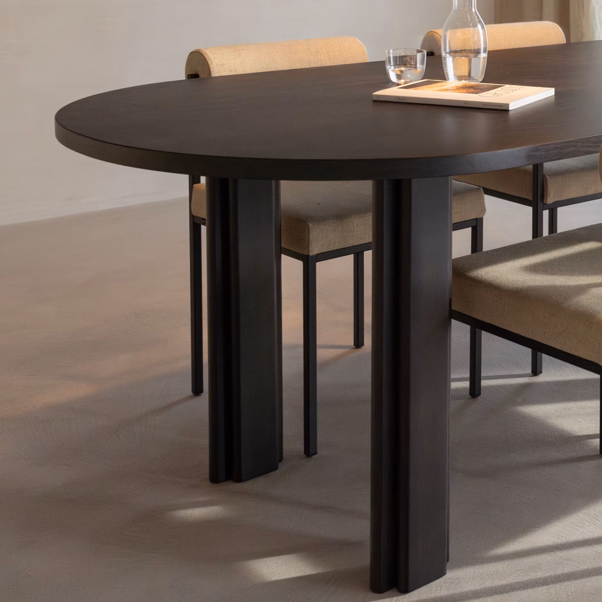 Studio HENK Paste eettafel rechthoekig eiken gerookte beits - Afbeelding 7