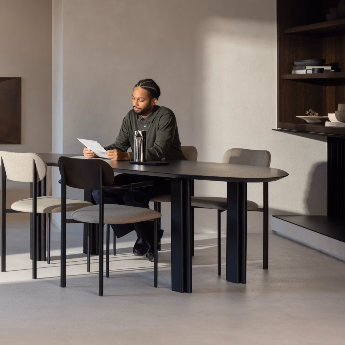 Studio HENK Paste eettafel paper eiken hardwax olie natural light - Afbeelding 4