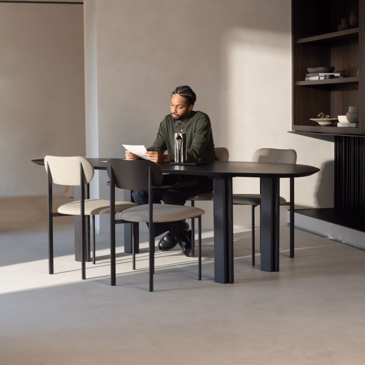 Studio HENK Paste eettafel paper eiken hardwax olie natural light - Afbeelding 3