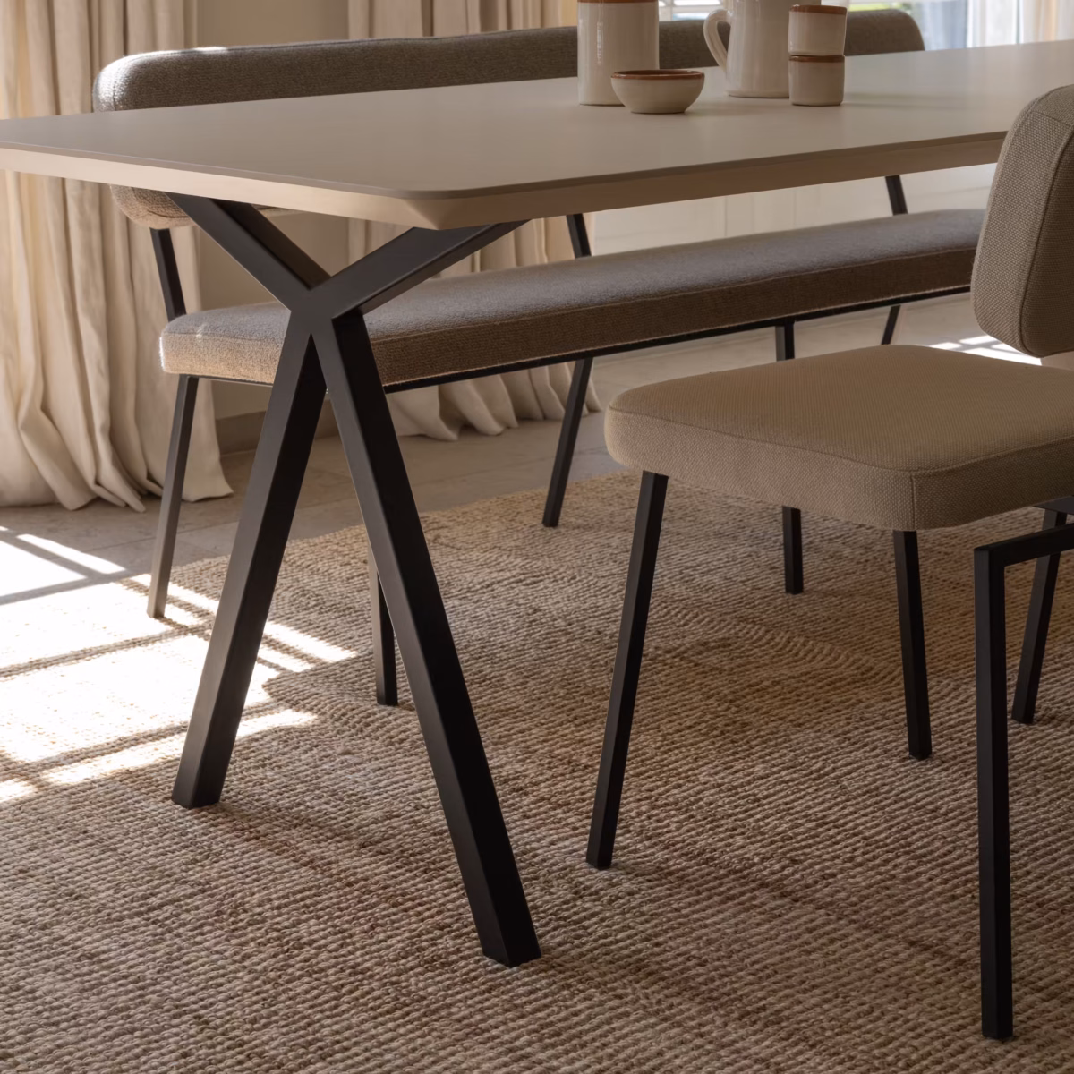 Studio HENK Slim X-type eettafel blob hpl fenix castoro ottawa - Afbeelding 3