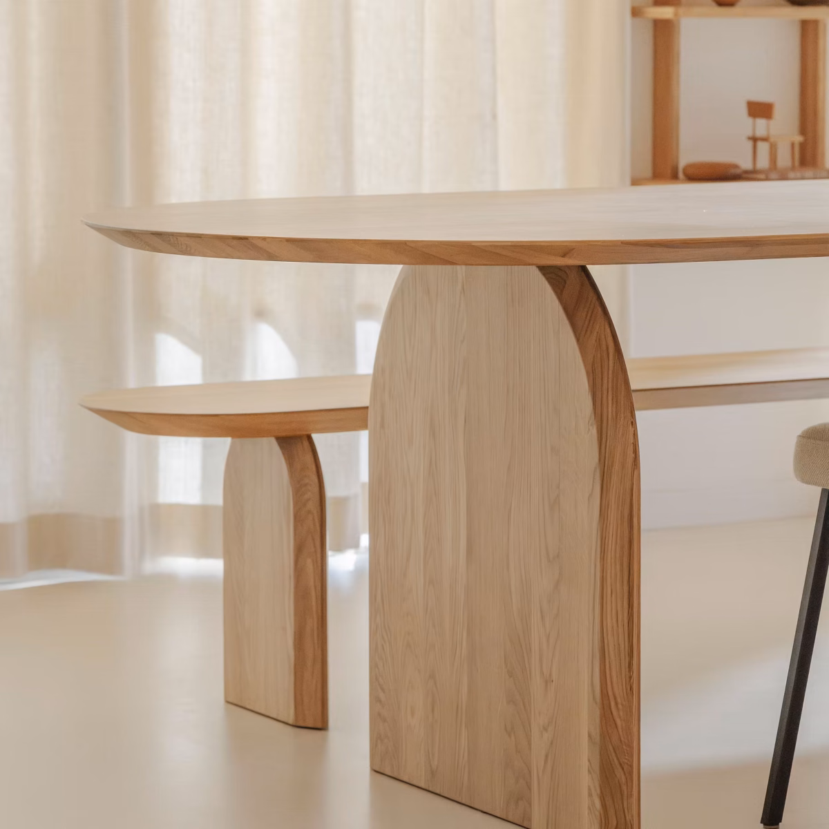 Studio HENK Slot eettafel plat-ovaal eiken naturel lak - Afbeelding 3