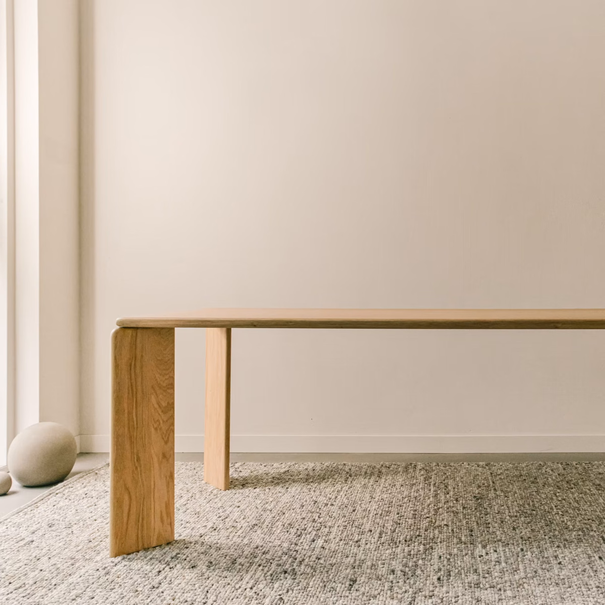 Studio HENK Soft eettafel rechthoekig eiken blauwe lak - Afbeelding 12
