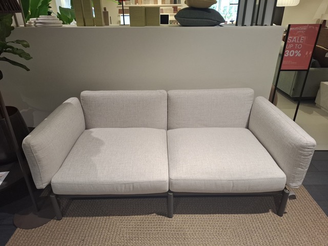 Kave Home Sorells Outdoor Tweeziitsbank– showroommodel