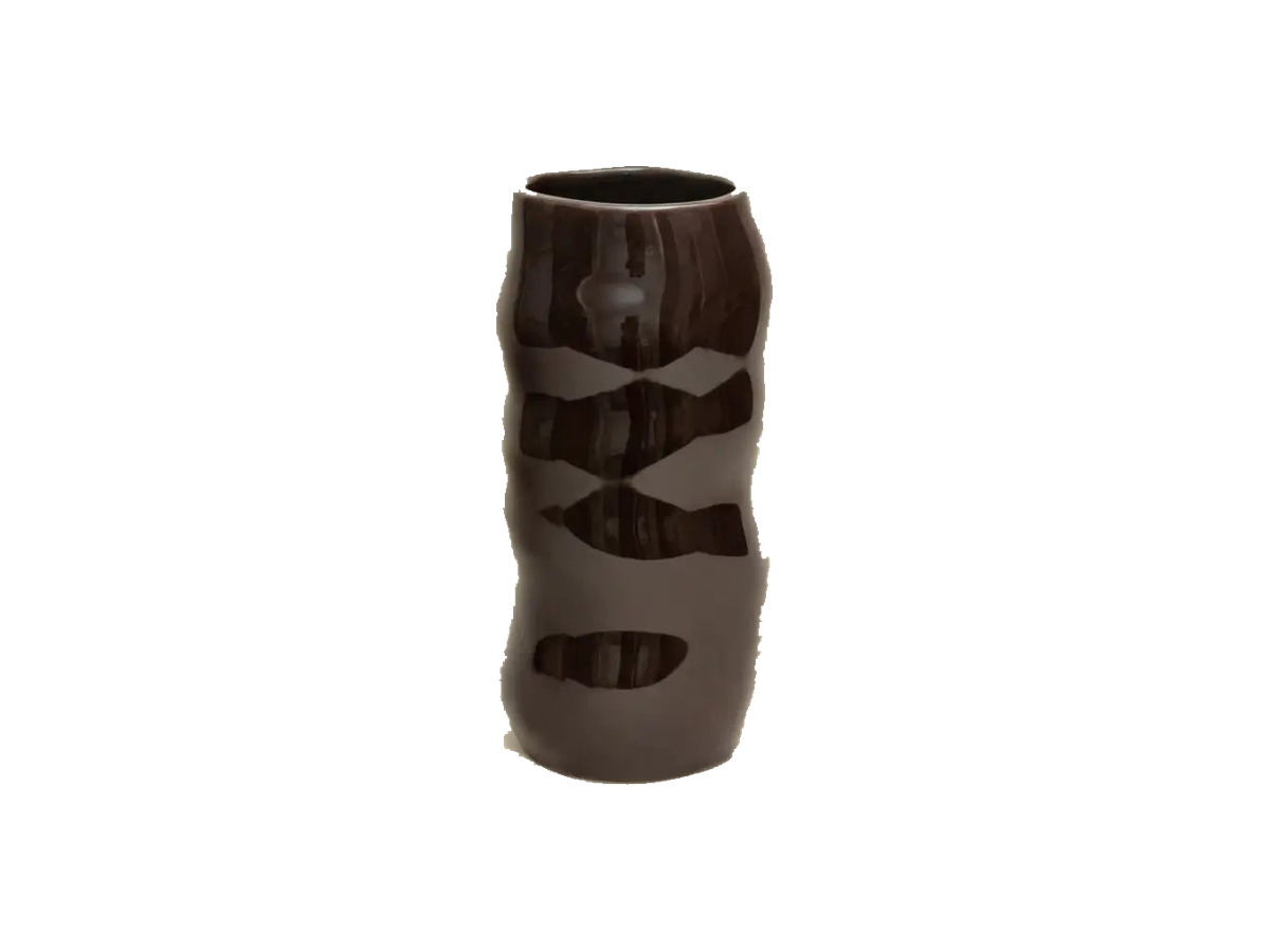 studio-henk-blob-vaas-chocoladebruin