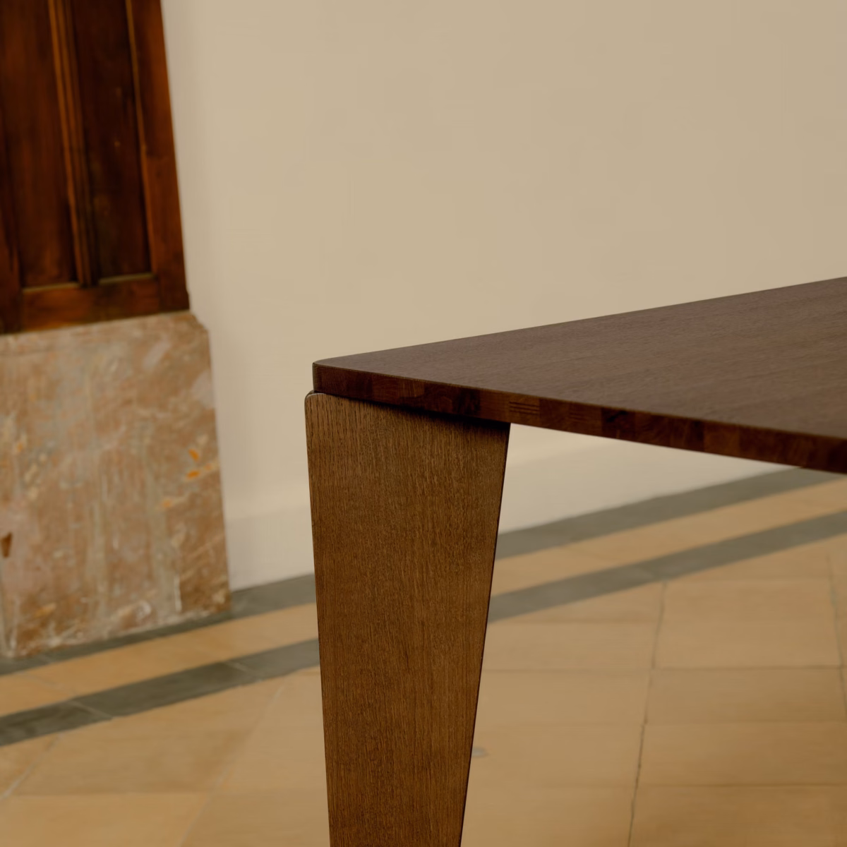 Studio HENK Taper eettafel rechthoekig eiken gerookte beits - Afbeelding 5