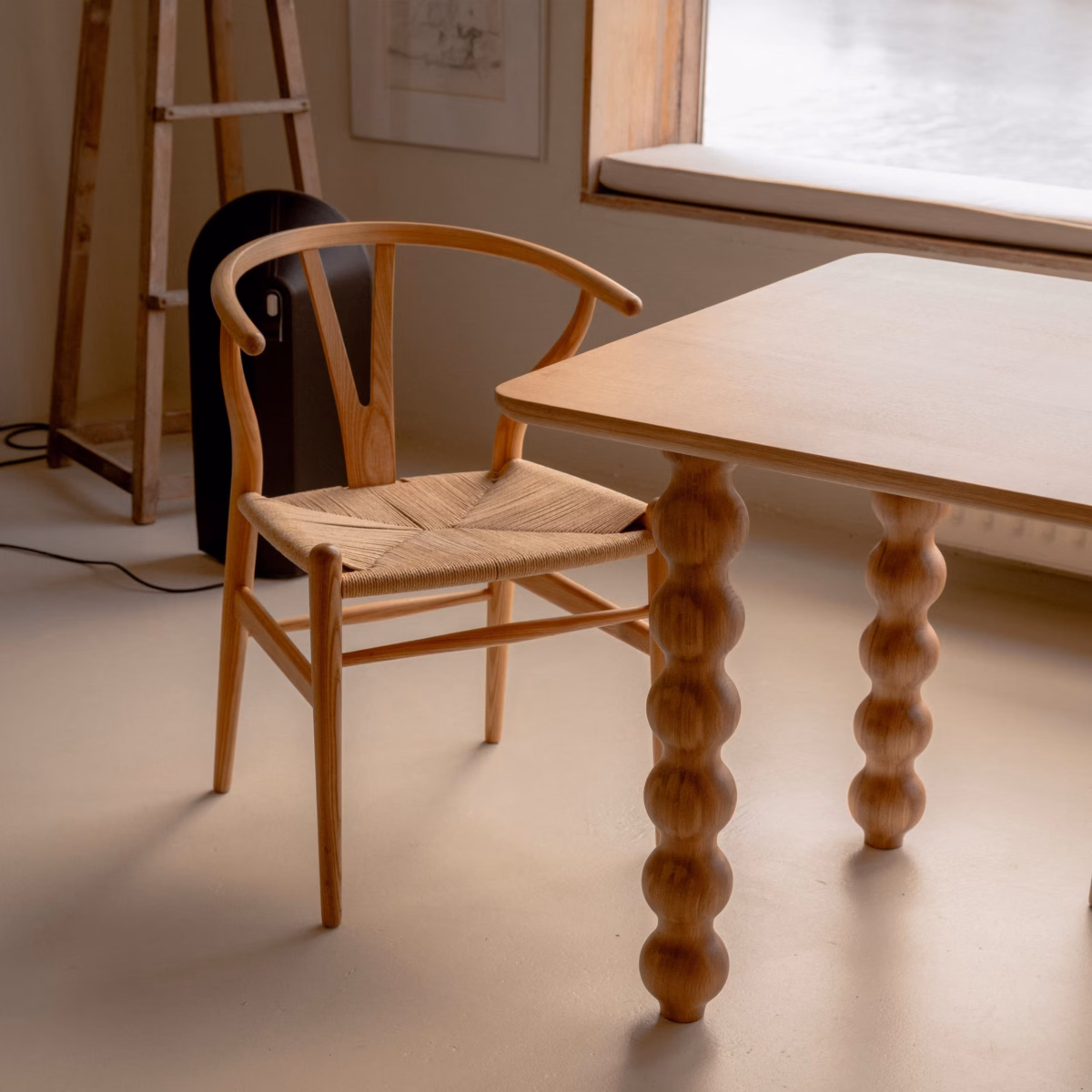 Studio HENK Turn eettafel plat ovaal eiken gerookte beits - Afbeelding 8