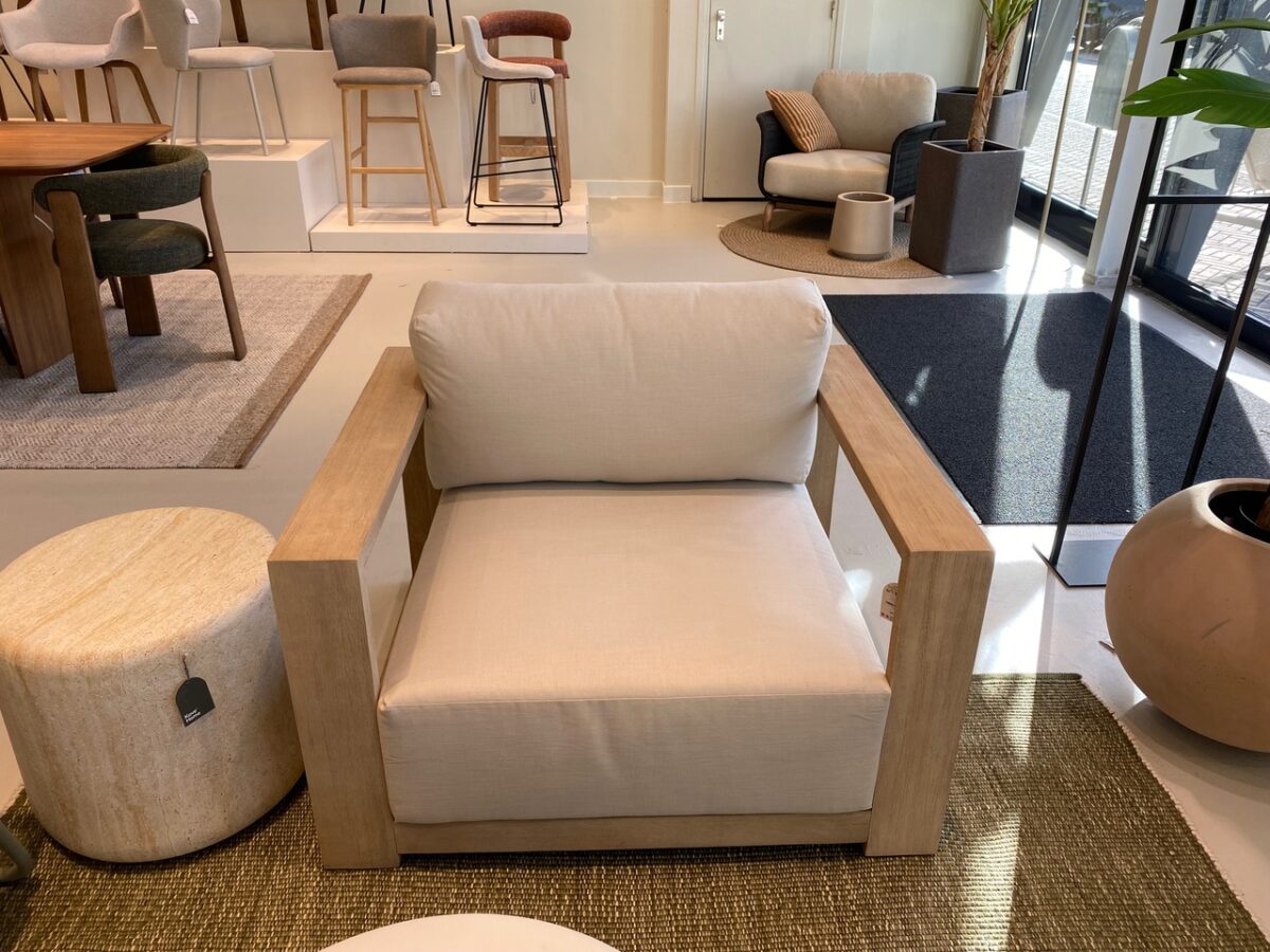 Montèl Ambra outdoor hoekbank met fauteuil– showroommodel