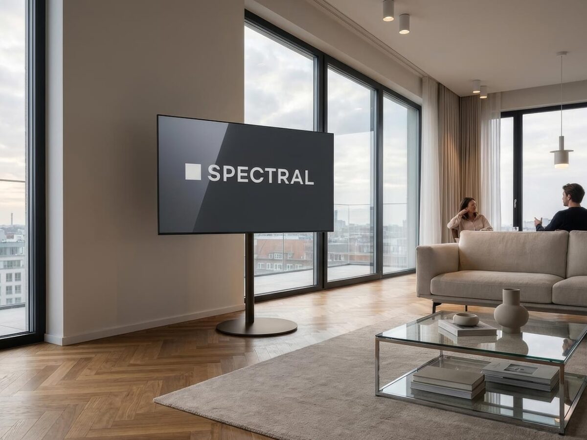 Spectral Circle tv-standaard in een appartement
