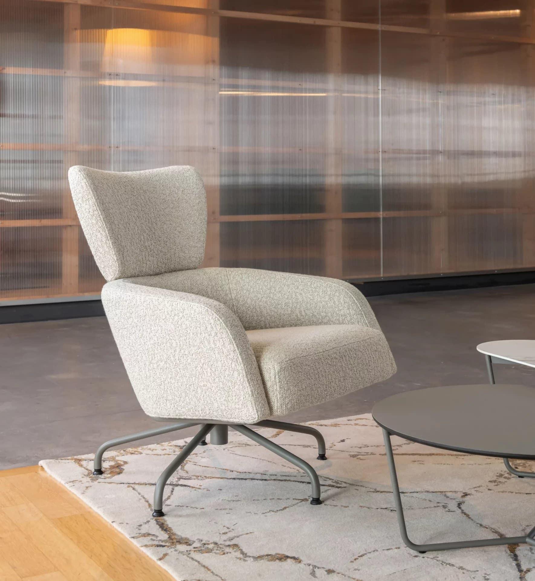 Harvink Clip Do draaifauteuil in lichte stof