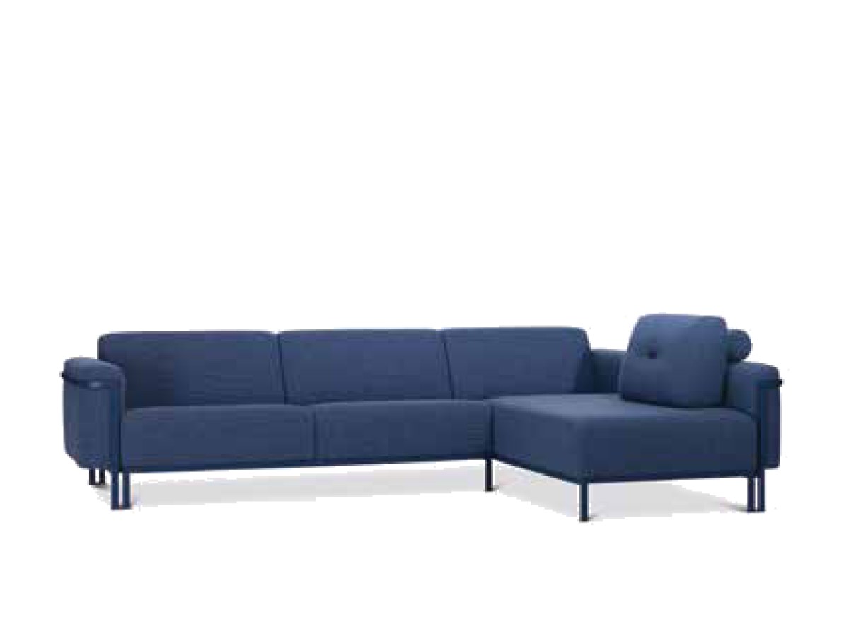 Harvink Flink bank met chaise longue