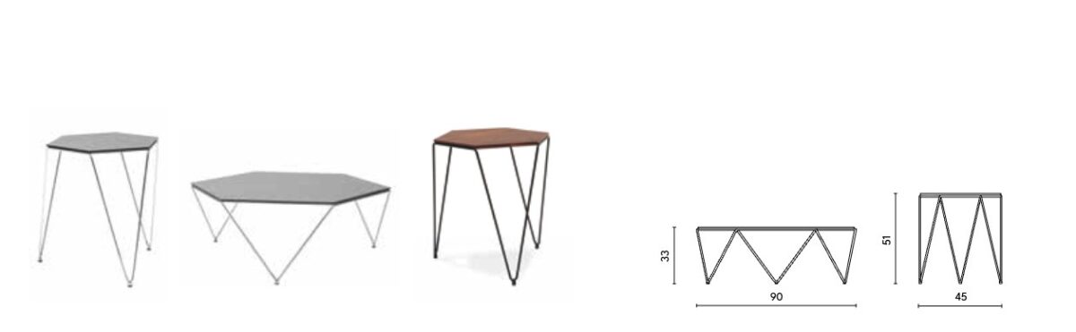 Harvink Rep & Roer bijzettafel – maatvoering