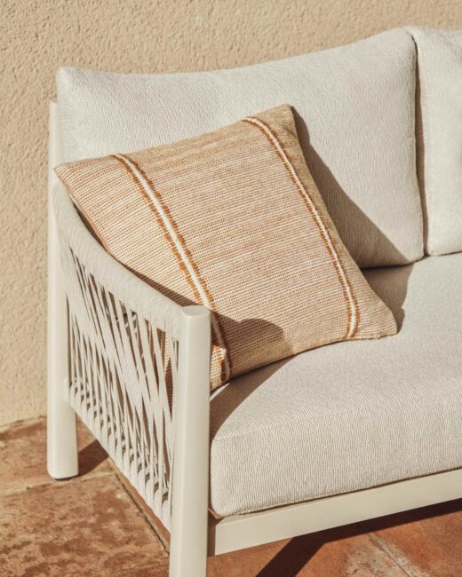 Kave Home Drati oranje kussenhoes van 100% PET 45 x 45 cm
