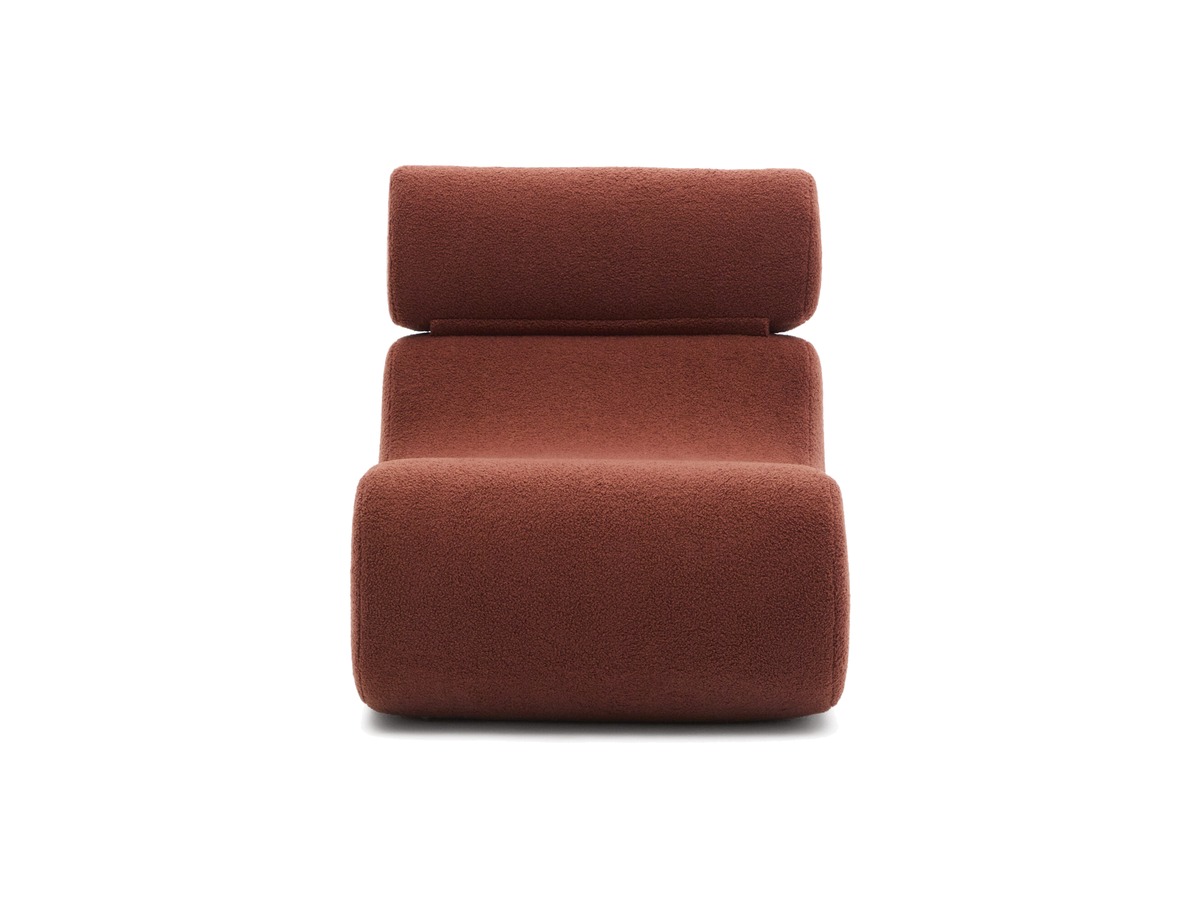Kave Home Fauteuil Club van terracotta bouclé – packshot