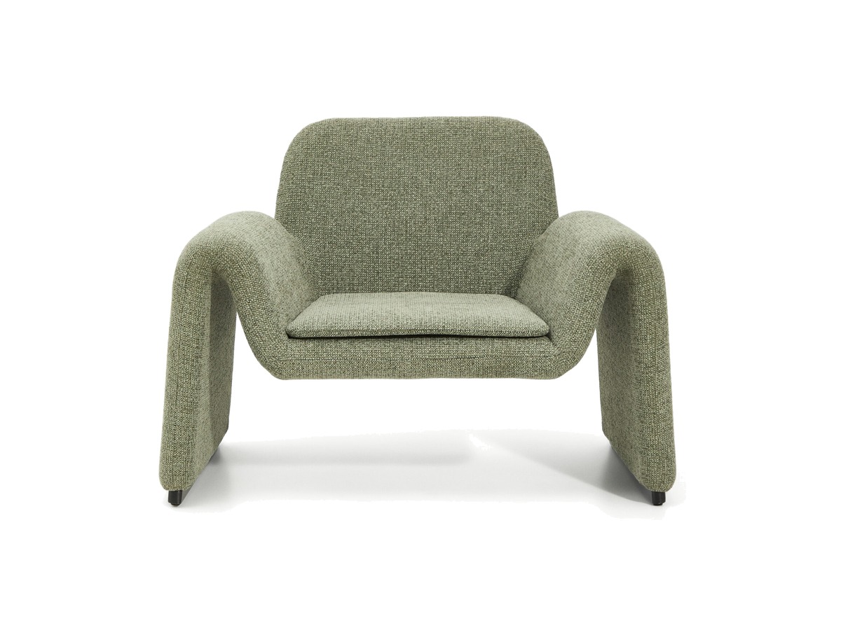 Kave Home Melvia fauteuil in groen chenille – packshot