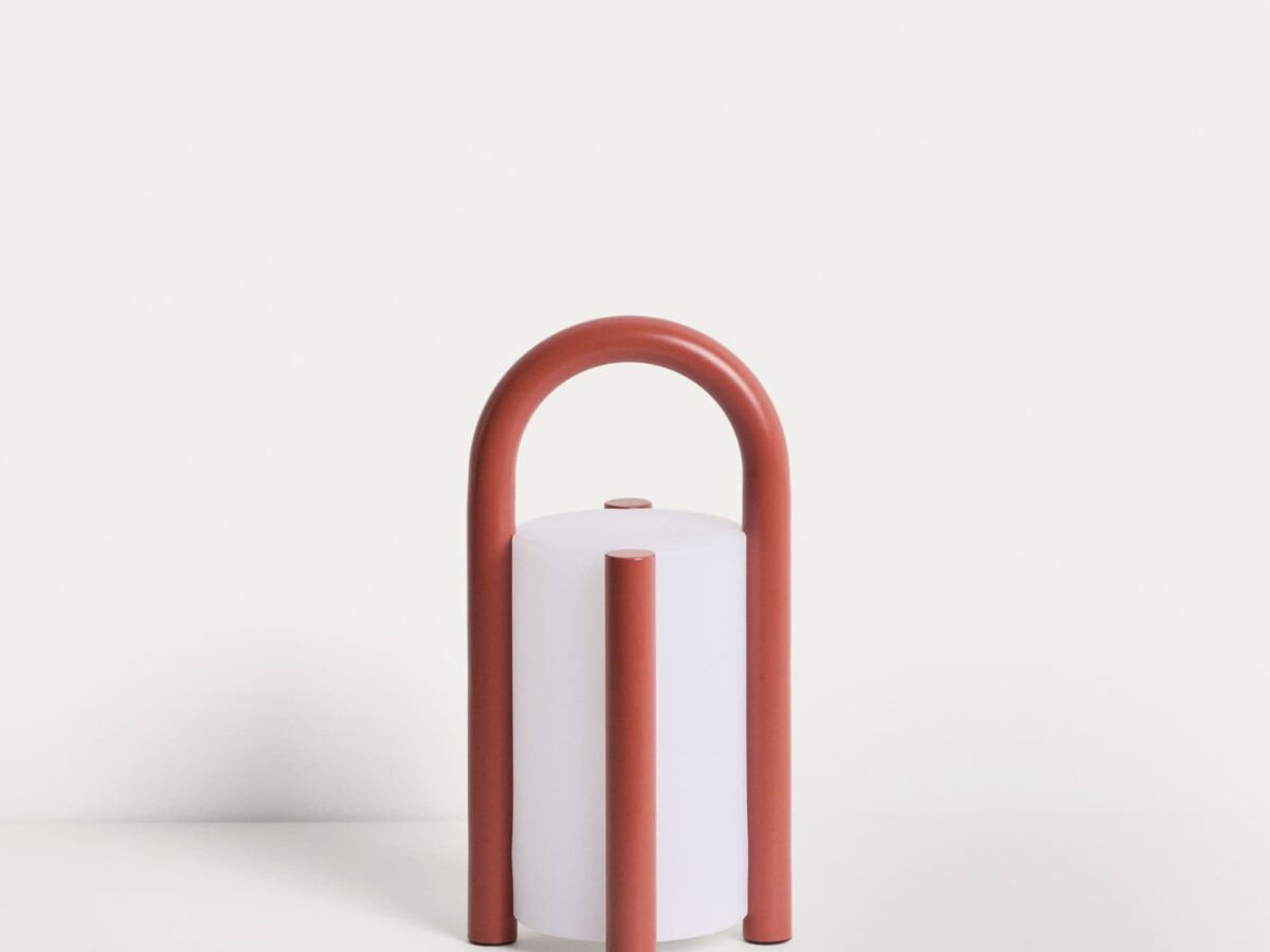 Kave Home leros tafellamp klein terracotta