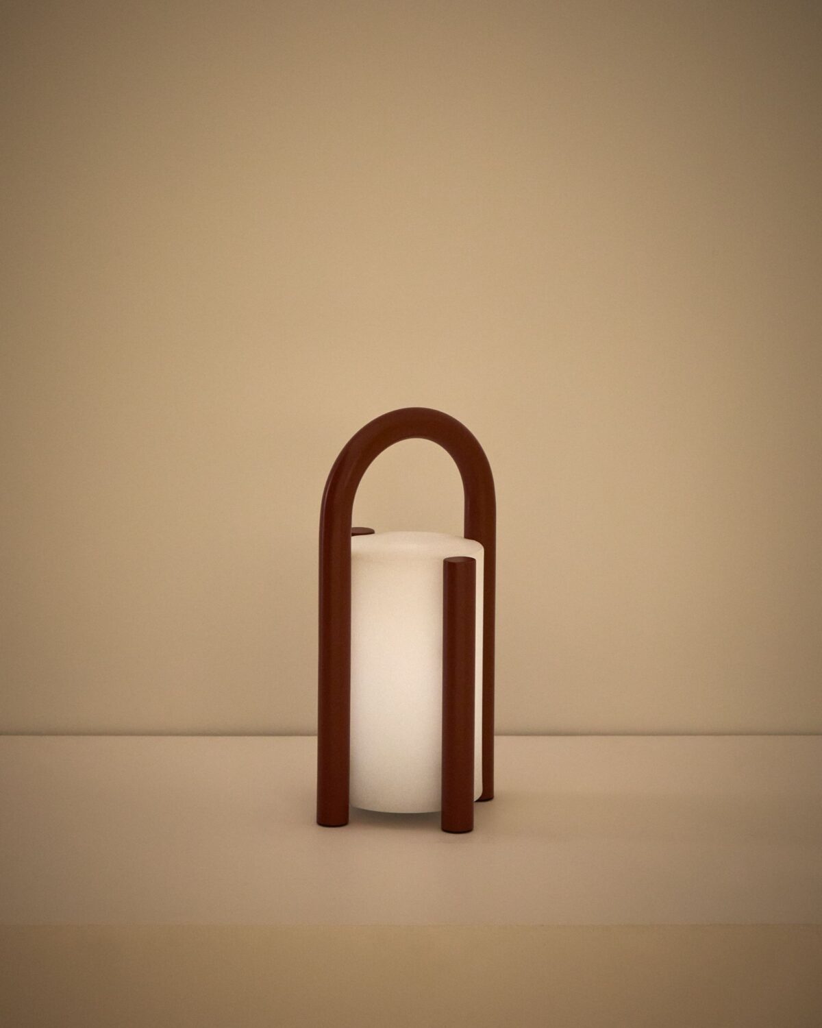 Kave Home leros tafellamp klein terracotta