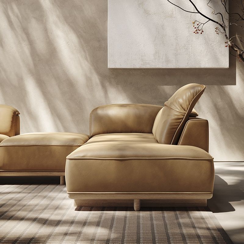 Natuzzi Italia Adam bank in oranje leer