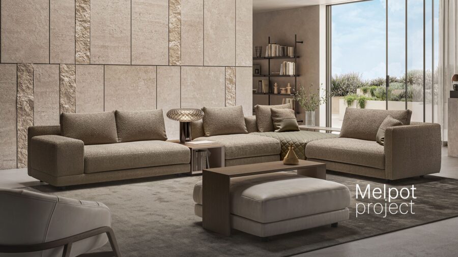 Natuzzi Italia Melpot hoekbank