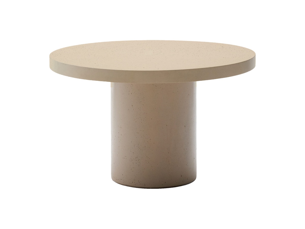 Kave Home Aiguablava beige ronde tafel van cement Ø 120 cm