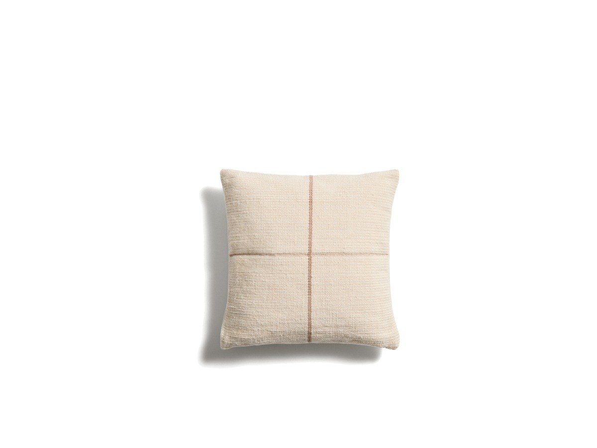 Kave Home Atima beige jacquard kussenhoes 100% PET 45 x 45 cm