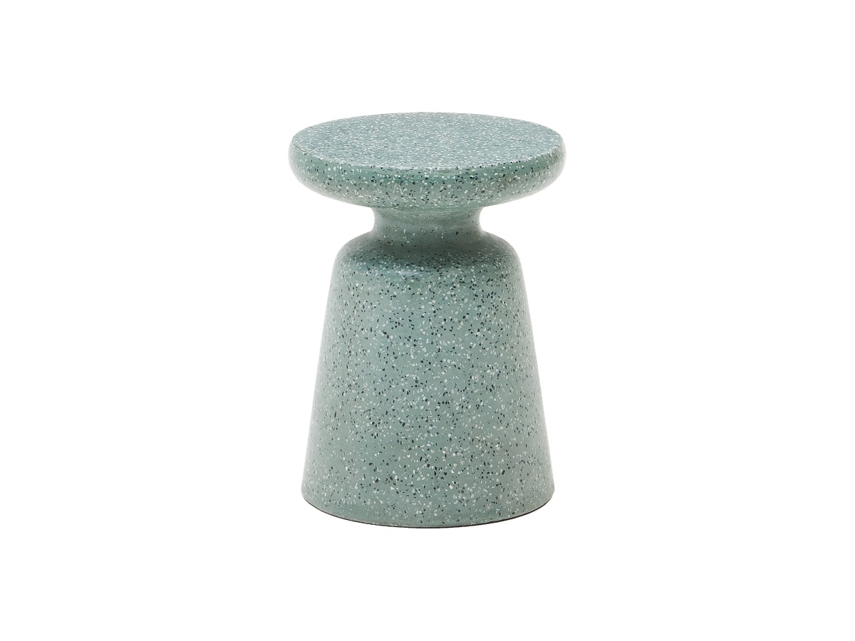 Kave Home Bijzettafel Mesquida voor buiten gemaakt van groen terrazzo Ø 39 cm