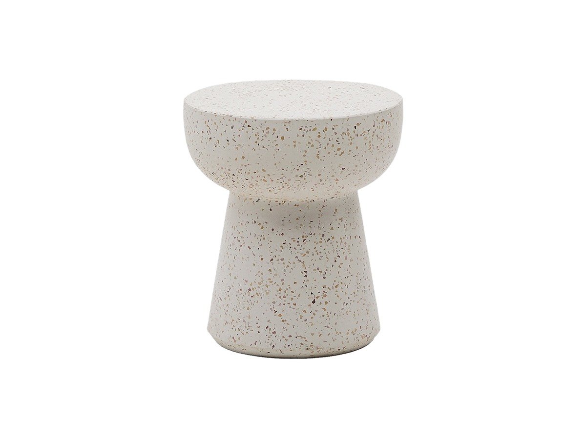 Kave Home Bijzettafel Pada van wit terrazzo Ø 40 cm